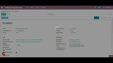 Hướng dẫn module Vay,cho vay - Phần mềm ERP odoo