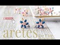 ARETES DE FLOR Con Cecy Love Bisuteria