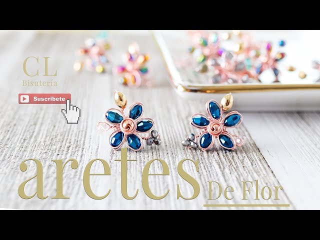 ARETES DE FLOR FACILES DE HACER!!! Con Cecy Love Bisuteria