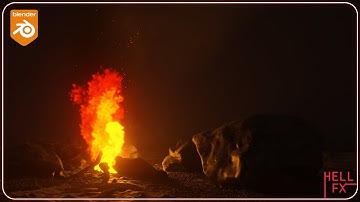Fire Simulation in Geometry Nodes Made Easy with Blender