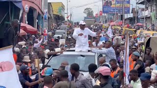 Lamuka candidate Fayulu on campaign trail in DR Congo