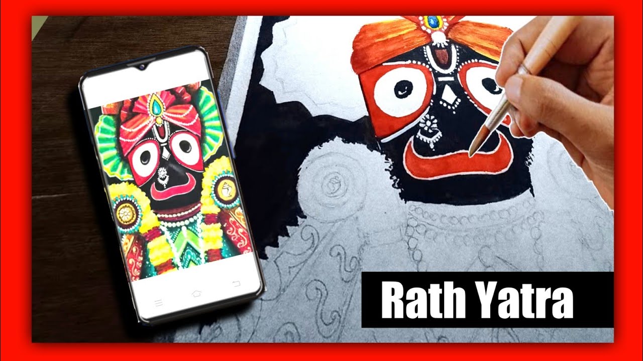how to draw God jagannath step by step for beginners with very easy way
