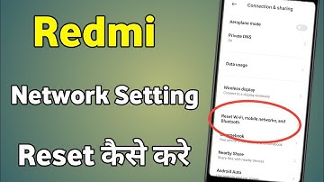 Redmi  Network Setting Reset Kaise Karen  How To Reset Network Settings In Redmi Note 9 Pro Max