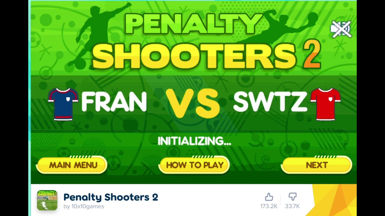 Playing Penalty Shooters 2 on Poki!!! 