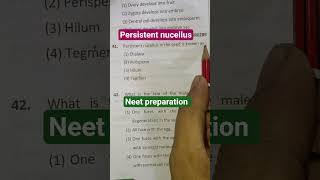 neet #neet #shortvideo #persistant nucellus#biology #aiims #neet #shortvideo