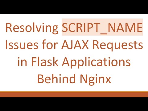 Resolving SCRIPT_NAME Issues