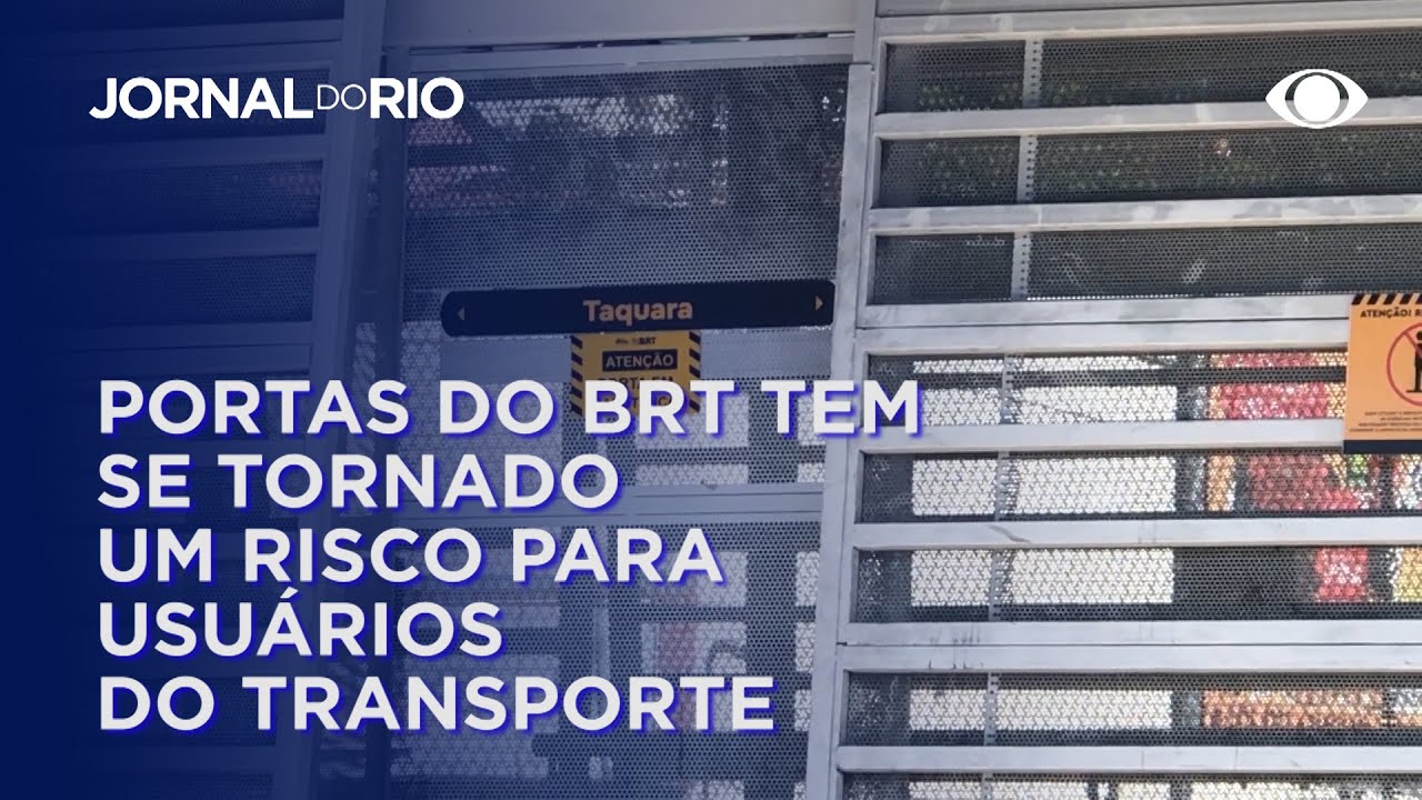 Portas de segurança do BRT tem se tornado um risco para usuários