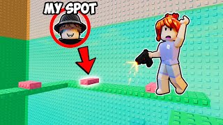 Finding IMPOSSIBLE Spots In The Roblox Hide And Seek Troll Tower..