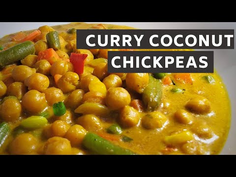 CURRY COCONUT CHICKPEAS | PLANTBASED |  JERENE'S EATS