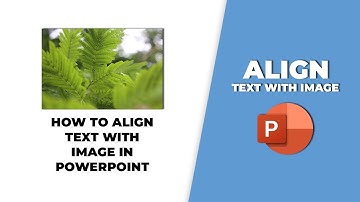 How to align text with image in PowerPoint