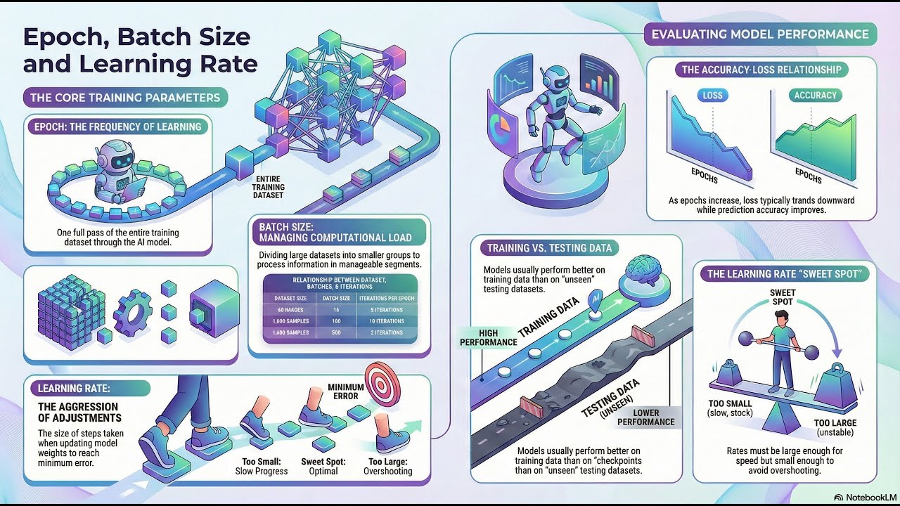 Epoch, Batch Size and Learning Rate
