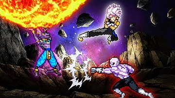 Beerus OP (all form) (New) VS Gogetto MUI OP & Jiren OP (all form) in Jump Force Mugen😱