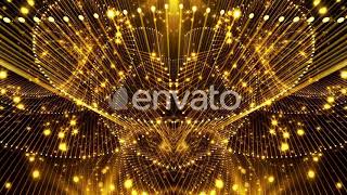 Yellow Particles Kaleido (Motion Graphics)