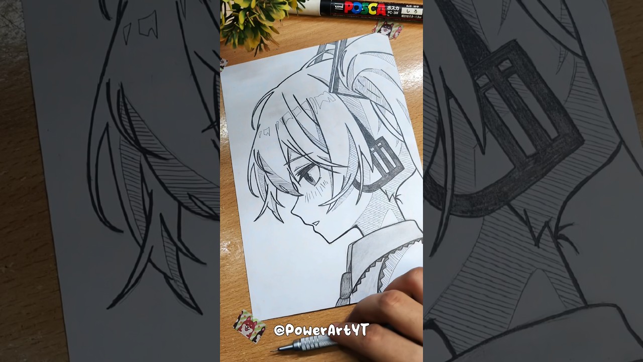 Drawing Hatsune Miku Face ✨ 