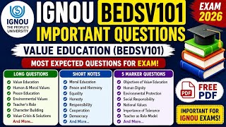 IGNOU BEDSV101 Important Questions 2026 | Most Expected Questions with Answers 🔥