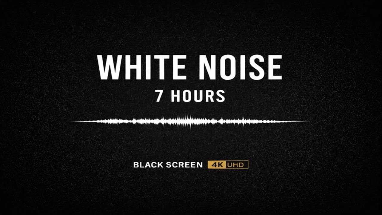White Noise 7 Hours – Pure Static Sound | Black Screen | 4K UHD