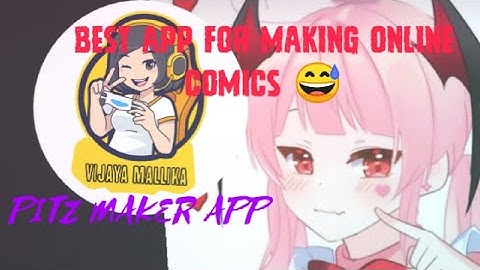 PITZ MAKER APP . how to use this app by viji for online comics