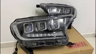 FAROIS FULL LED FORD RANGER 3 PROJETORES