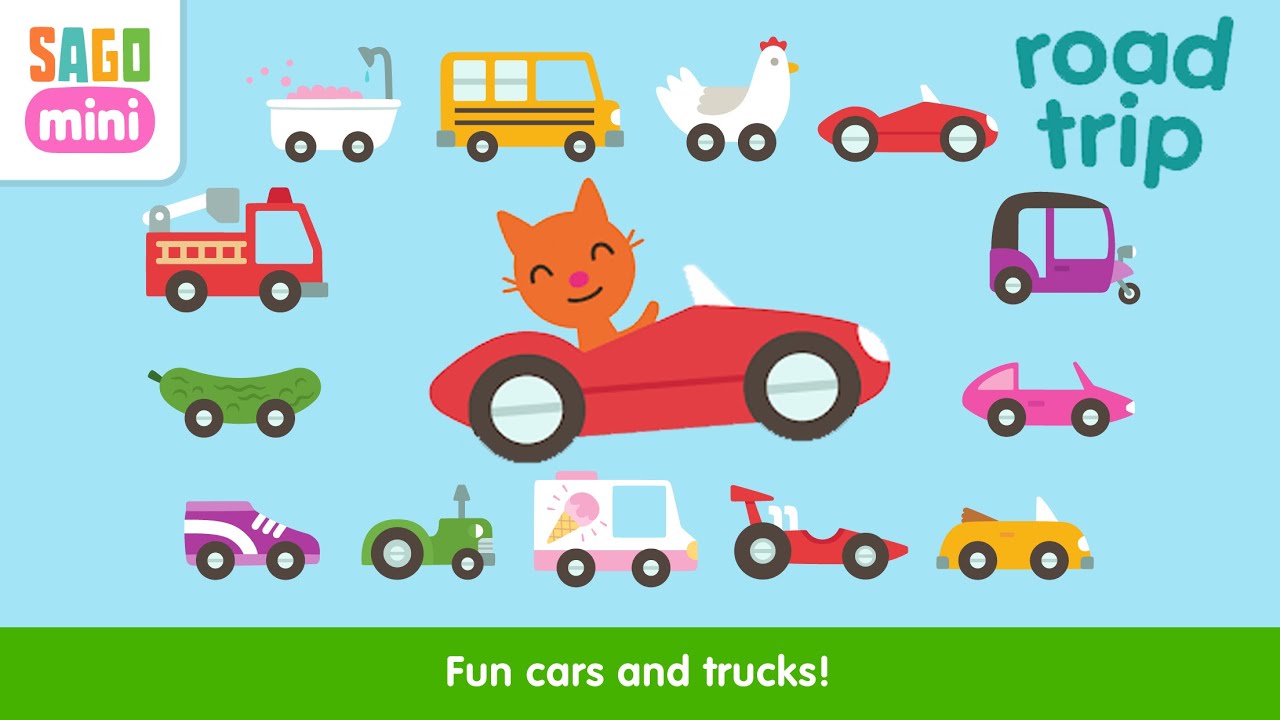 Sago Mini Road Trip Travel the World Game Fun Cars and Trucks for