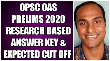OPSC OAS PRELIMS 2020 ANSWER KEY ANALYSIS & EXPECTED CUT OFF I WAY AHEAD WHAT TO DO NEXT? MAINS DATE