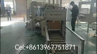 Paper cup packing machine and case erector to Lithuania