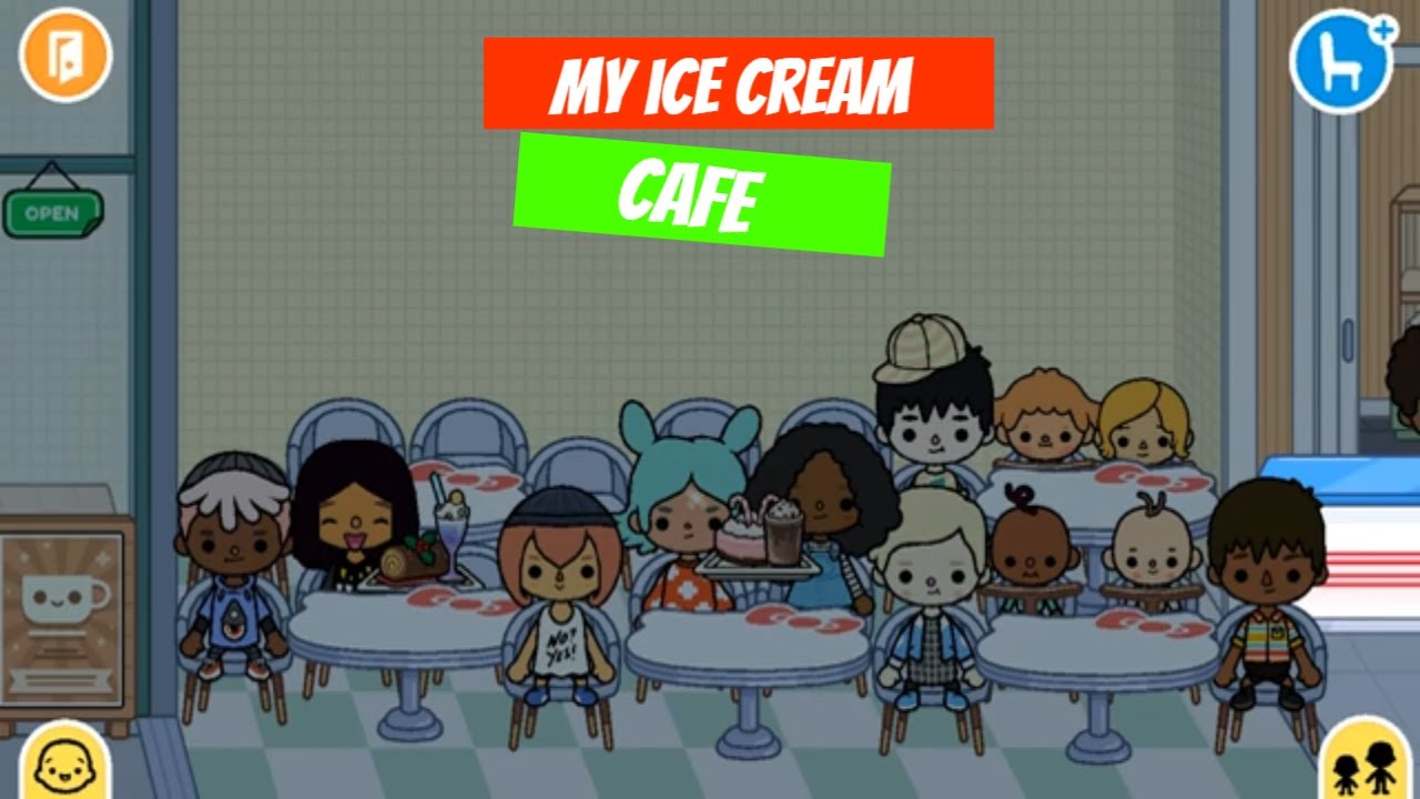 My ice cream cafe Toca Life world - YouTube