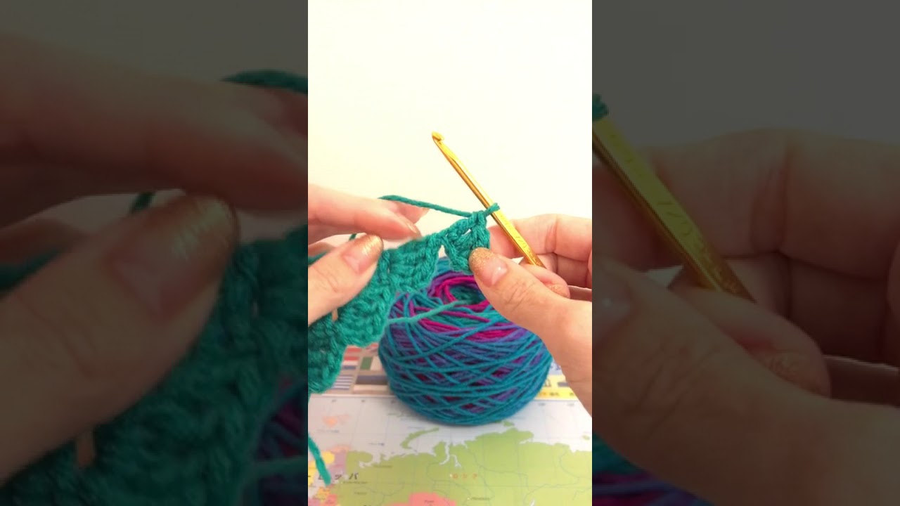 ダイアゴナルステッチの編み方 Youtube
