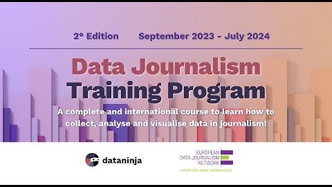 Data Journalism Training Program - with EDJNet!