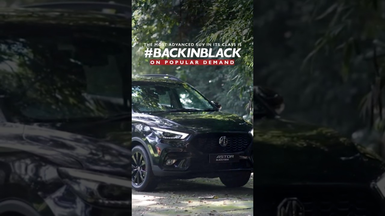 MG Astor Blackstorm Limited Edition Launched #mgastor #carblogindia
