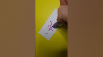 How to write "Aqil" | How to write cursive writing