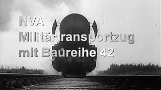 NVA Militärtransportzug mit Baureihe 42