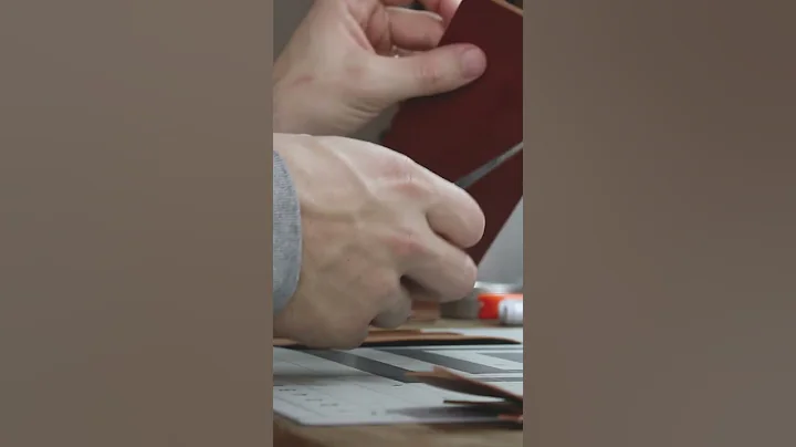 Making A Leather Trifold - ASMR
