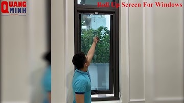 Cửa lưới chống muỗi tự cuốn dọc thế hệ mới| Cửa lưới Quang Minh