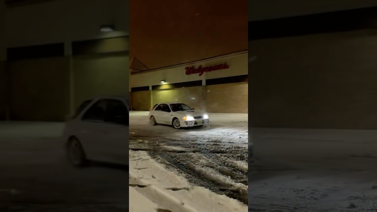 Light snow in jersey got out to do some doughnuts! 