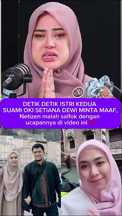 Istri Kedua Suami Oki Muncul & Minta Maaf, Tapi Netizen Salfok Sama Cara Bicaranya  #shorts