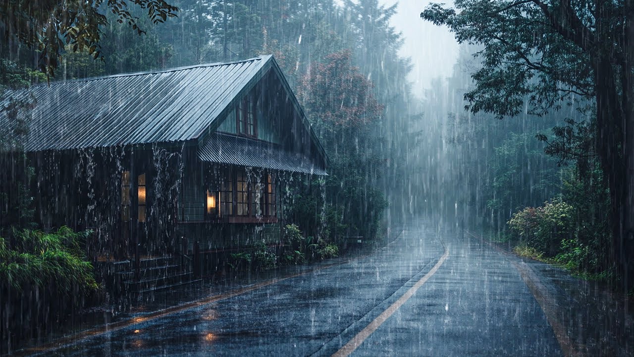 Relaxing Rain to Fall Asleep Fast in 3 Minutes – Heavy Rain and Thunder ...
