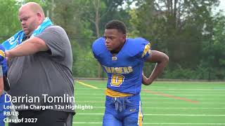 ➕🔥Darrian Tomlin 12u Louisville Chargers Highlights⚡️➕