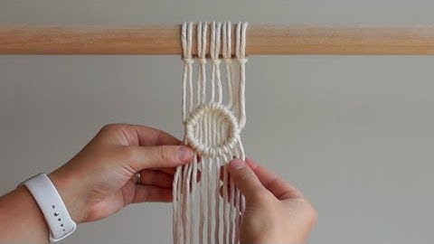 MACRAME SHAPES SERIES - Circle Pattern Without Ring Using Double Half Hitch Knots