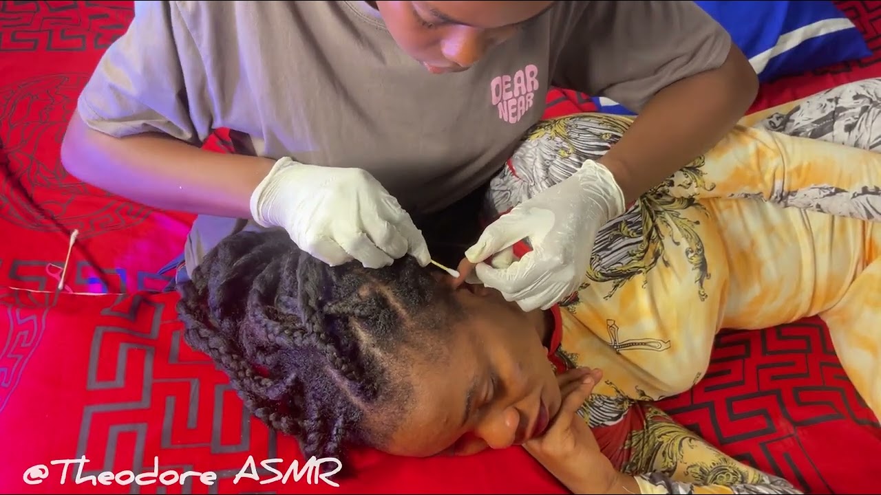 Ear cleaning asmr for deep sleep, comfort and relaxing 