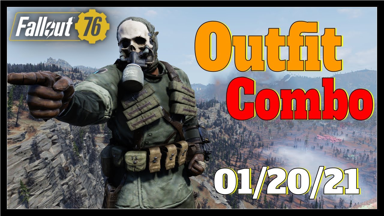 Fallout 76 Outfit Combo Gas Mask, Free States Revolutionary, and Parachute - YouTube