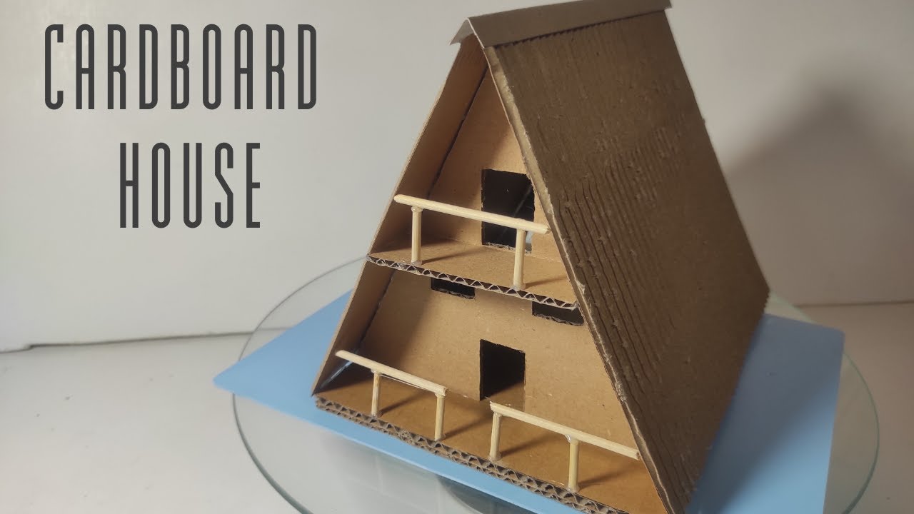 How to make a CARDBOARD HOUSE YouTube