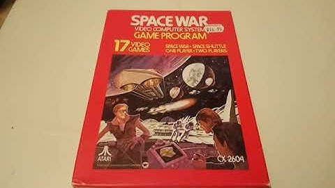 SPACE WAR Atari 2600 Video Computer System Game Program PAL Region Version Box 19.03.20