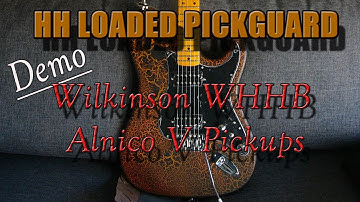 HH Loaded Pickguard - Wilkinson WHHB Alinco V Humbucker Pickups