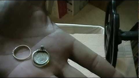 Minelab Etrac on thin gold rings