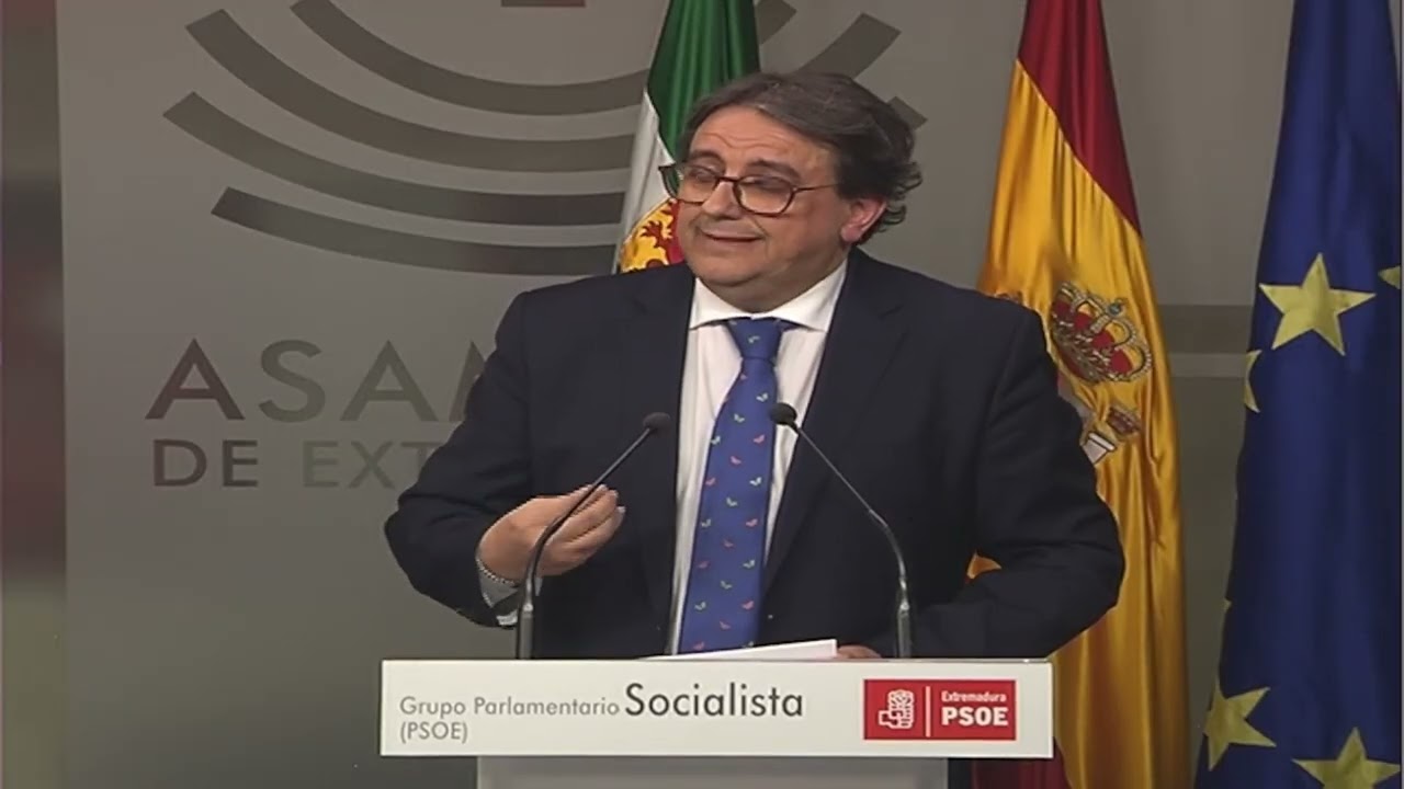 Rueda de prensa de José María Vergeles Blanca del Grupo Parlamentario Socialista (PSOE)