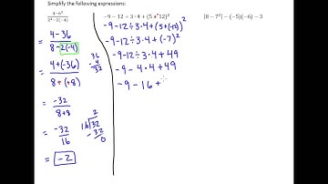 2.5b Order of Operations with Integers 2