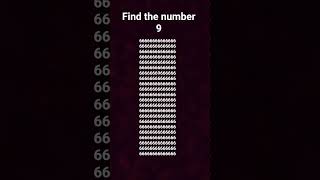find the number 9?