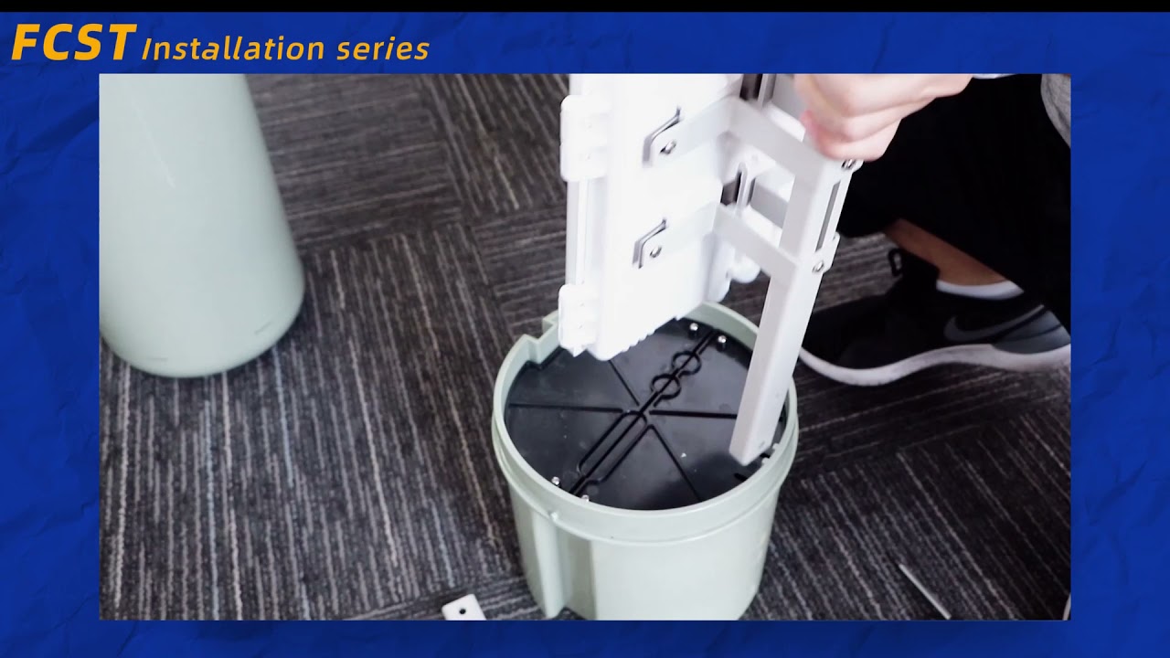Operation Video Fiber Optical Pedestal Install 8F FTTH Terminal Box ...