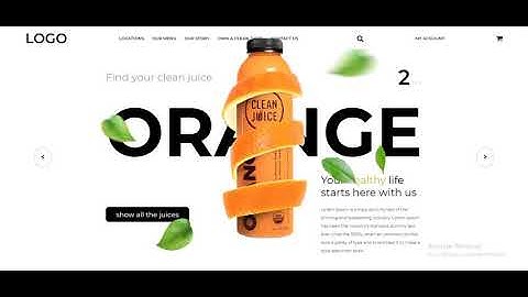 Parallax Animation || CLEAN JUICE Landing Page using #html #css #parallax #javascript