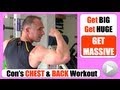 Chest back workout conikitv